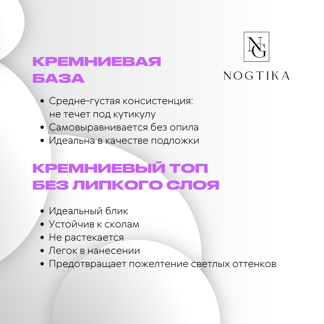 Набор База + Топ + Гель-лак Красный GR126, Nogtika