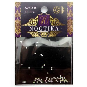 Стразы голография №2AB (50 шт) Nogtika Swarovski - Nogtika