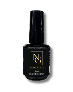 Топ Nogtika T04, глянцевый без липкого слоя Super Shine, 15 мл. - Nogtika