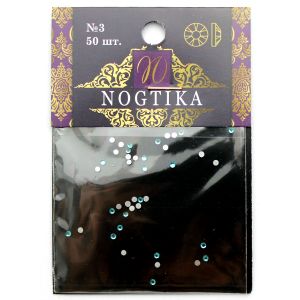 Стразы цветные AQUAMARINE Морской бриз №3 (50 шт) Nogtika Swarovski - Nogtika