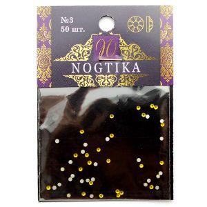 Стразы цветные CITRINE Лимон №3 (50 шт) Nogtika Swarovski - Nogtika