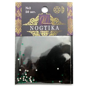 Стразы цветные EMERALD Изумруд зеленый №3 (50 шт) Nogtika Swarovski - Nogtika