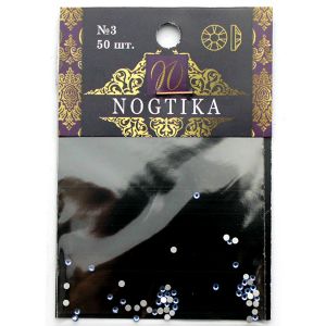 Стразы цветные Lt.SAPPHIRE Голубой сапфир №3 (50 шт) Nogtika Swarovski - Nogtika