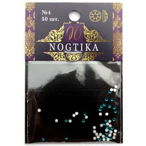 Стразы цветные BLUE ZIRCON Изумруд бирюза №4 (50 шт) Nogtika Swarovski - Nogtika