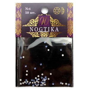 Стразы цветные Lt.SAPPHIRE Голубой сапфир №4 (50 шт) Nogtika Swarovski - Nogtika