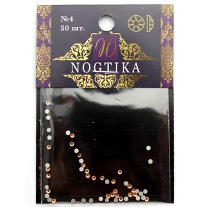 Стразы цветные Lt.PEACH Персик №4 (50 шт) Nogtika Swarovski - Nogtika