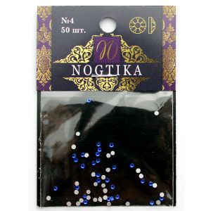 Стразы цветные SAPPHIRE Синий №4 (50 шт) Nogtika Swarovski - Nogtika