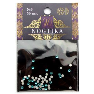 Стразы цветные AQUAMARINE Морской бриз №6 (50 шт) Nogtika Swarovski - Nogtika