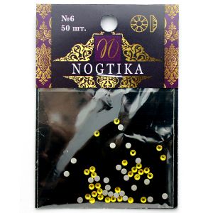 Стразы цветные CITRINE Лимон №6 (50 шт) Nogtika Swarovski - Nogtika