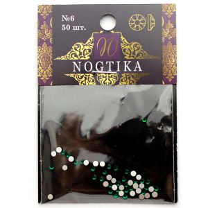 Стразы цветные EMERALD Изумруд зеленый №6 (50 шт) Nogtika Swarovski - Nogtika