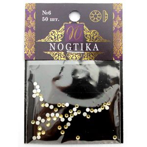 Стразы цветные JONQUIL Шампань №6 (50 шт) Nogtika Swarovski - Nogtika