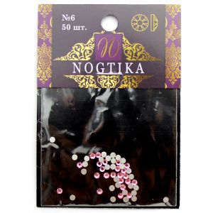 Стразы цветные Lt.ROSE Светло-розовый №6 (50 шт) Nogtika Swarovski - Nogtika