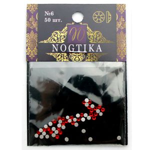 Стразы цветные SIAM  Красный рубин №6 (50 шт) Nogtika Swarovski - Nogtika