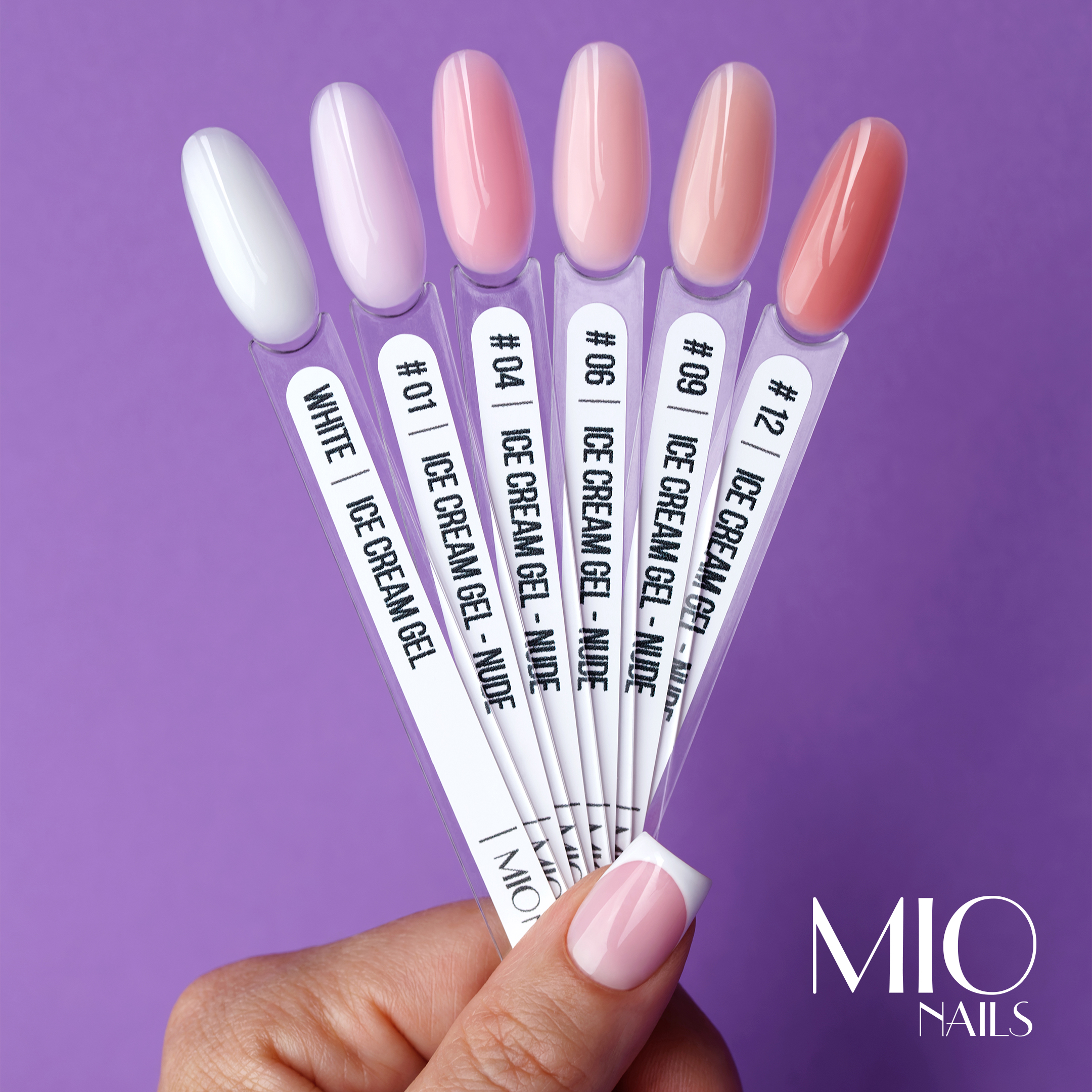 Гель MIO Nails Ice Cream Gel - WHITE, 30 гр.