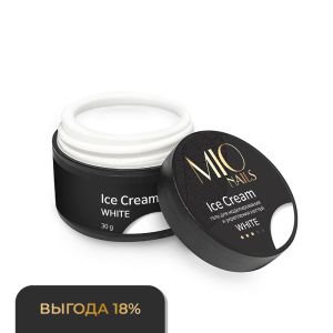 Гель MIO Nails Ice Cream Gel - WHITE, 30 гр. - Nogtika