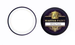 Гелевая краска Master Paint White Paste паста белая, плотная, 5 мл - Nogtika